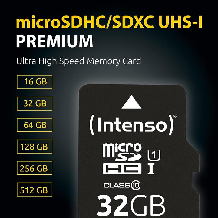 Produktbild Intenso UHS-I Premium (512 GB, microSDXC, U1, UHS-I)