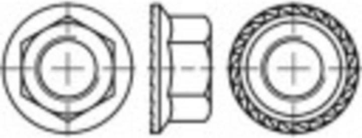 Actual product image Toolcraft Hexagon locknuts with (M6)