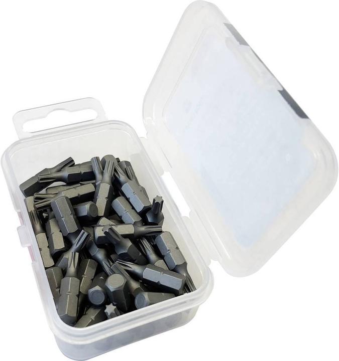 Actual product image Toolcraft 50 pieces Bit T30 6.3 mm (1/4") 25 mm (T 30)
