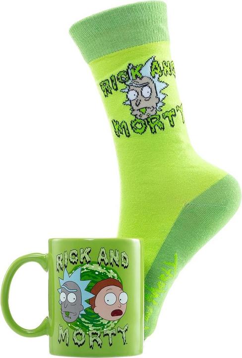 Image du produit Rick And Morty - Ensemble mug et chaussettes (325 ml, 1 x)