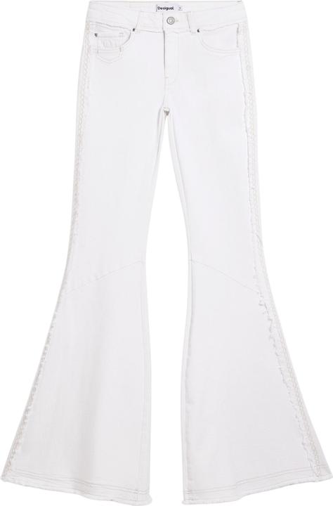 Actual product image Desigual White Cotton Flared Jeans (36)