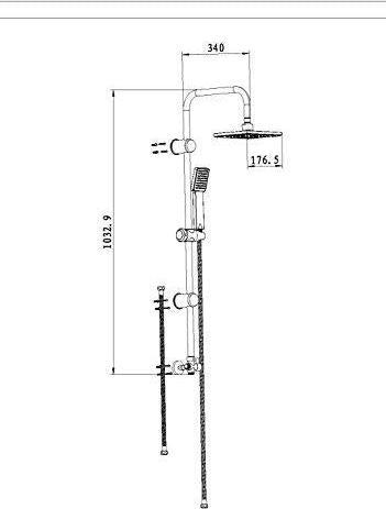 Actual product image Eisl EASY ENERGY Überkopf-Brauseset
