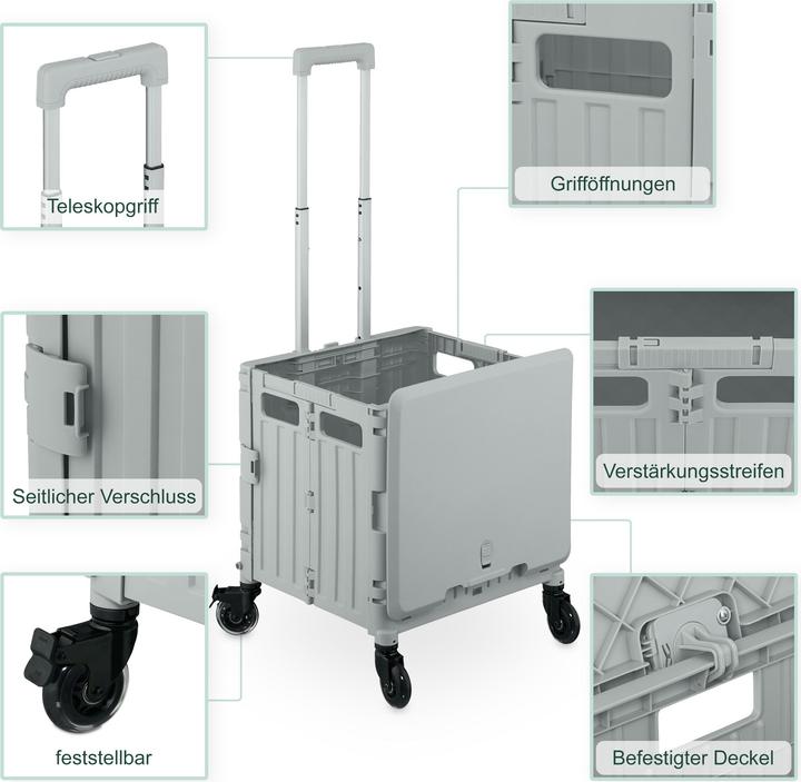 Produktbild Relaxdays Einkaufstrolley