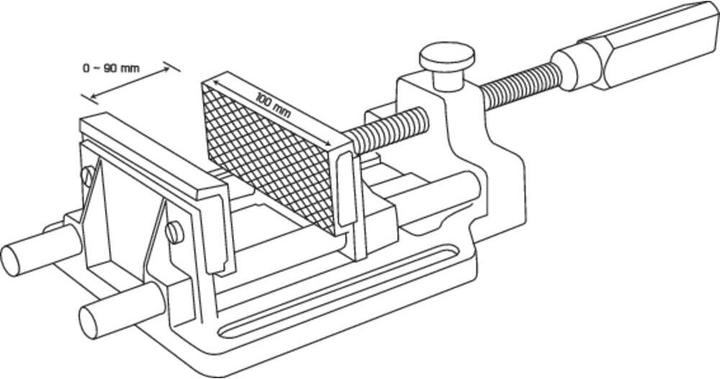 Produktbild Toolcraft Universal Schnellspann Schraubstock 100 mm (90 mm)