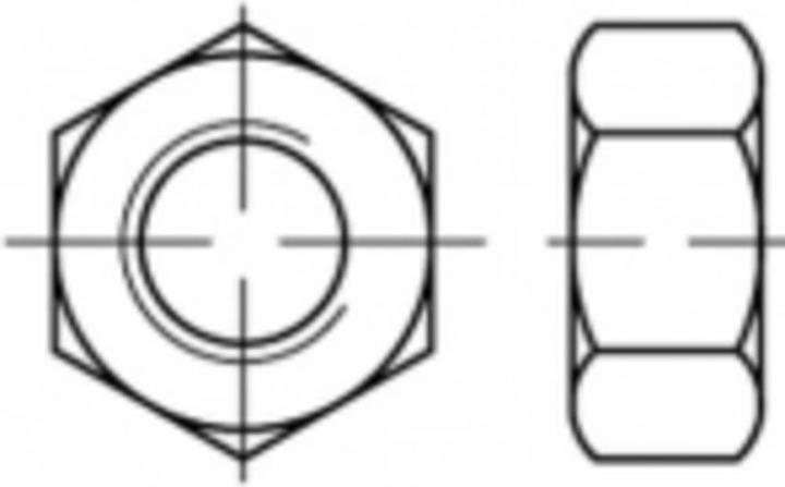 Produktbild Toolcraft A 1 gedreht Sechskantmuttern, ISO-Typ 1 Abmessung: M 2 (500 Stück) (M2)