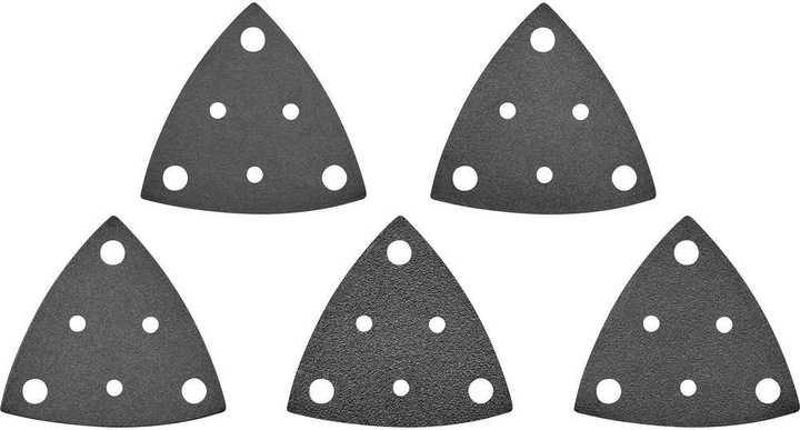 Toolcraft 50tlg. Schleifblatt-Set 80 mm K60-K240 gelocht (60, 80, 120)