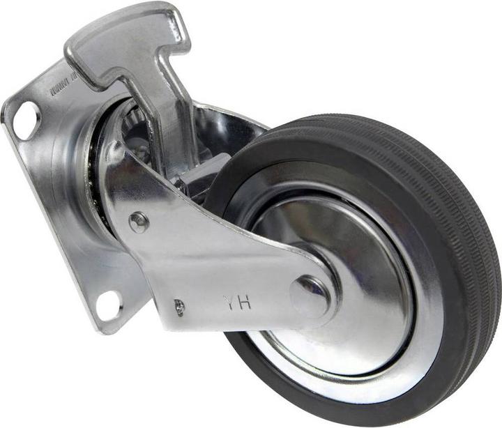 Productafbeelding Toolcraft Zwenkwiel Rubberrem Schroefplaat