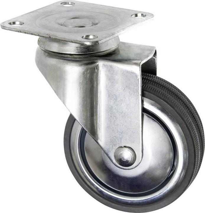 Toolcraft Lenkrolle Gummi Anschraubplatte