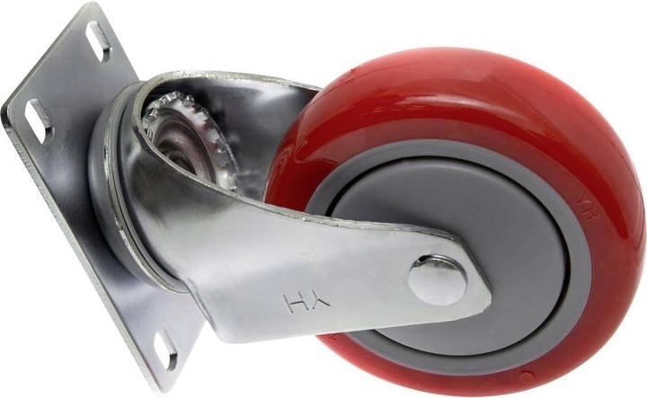 Produktbild Toolcraft Lenkrolle 100 mm mit Anschraubplatte