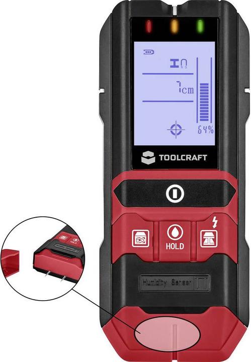 Produktbild Toolcraft Ortungsgerät inkl. Materialfeuchtemessgerät