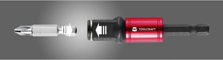 Actual product image Toolcraft 2 in 1 quick change bit holder length 72mm drive
