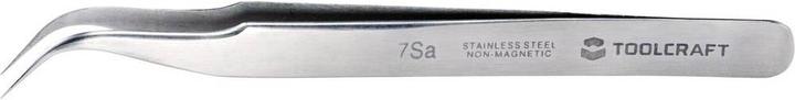 Toolcraft Precisie pincet 7a SA Sikkelpunt gebogen rond fijn