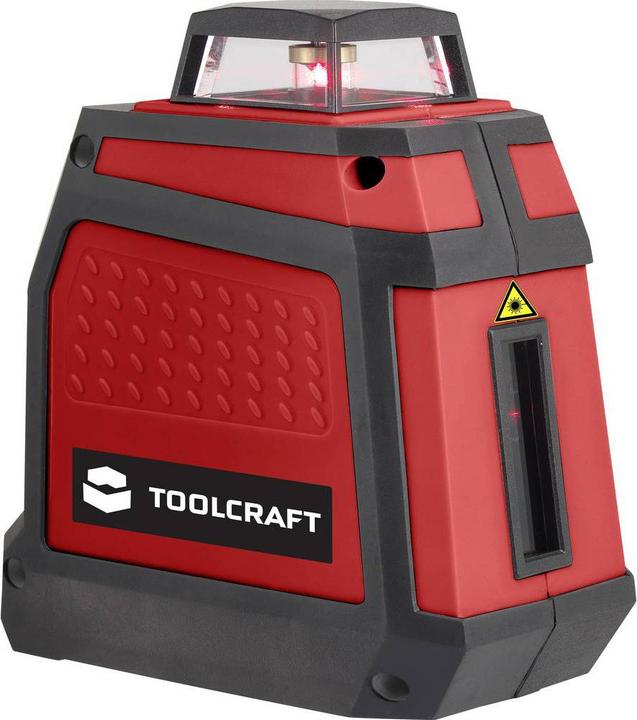 Actual product image Toolcraft 360 degree cross line laser with self-levelling