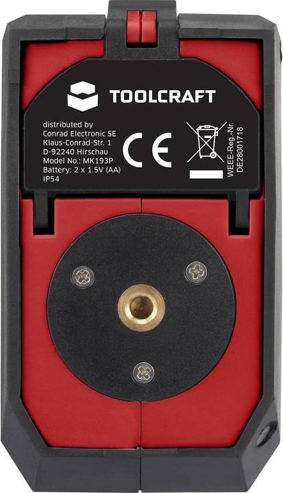 Actual product image Toolcraft 360 degree cross line laser with self-levelling