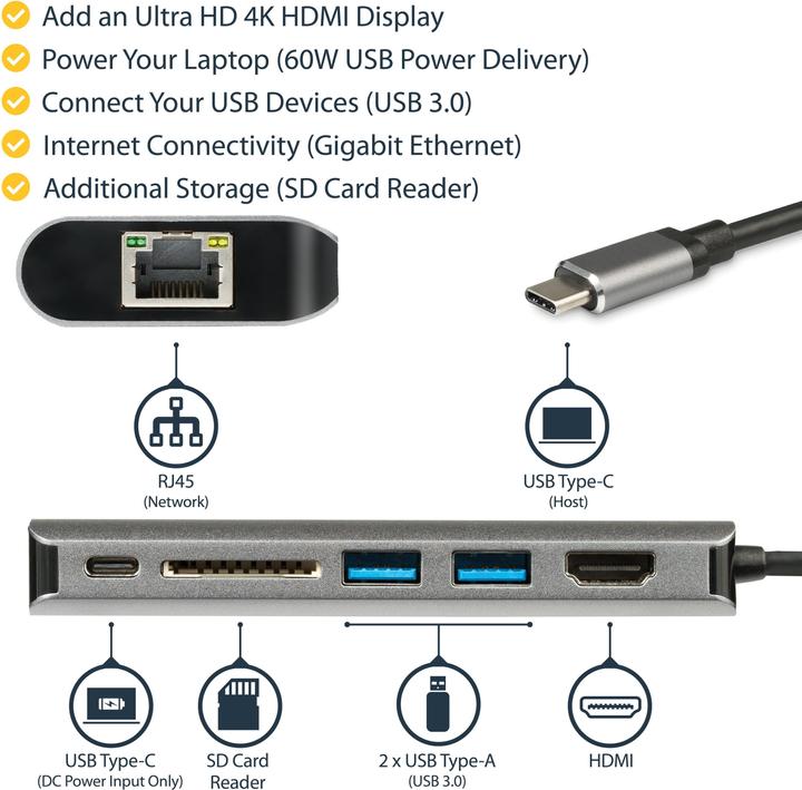 Actual product image StarTech DKT30CSDHPD3 (USB-C, 2 Ports)