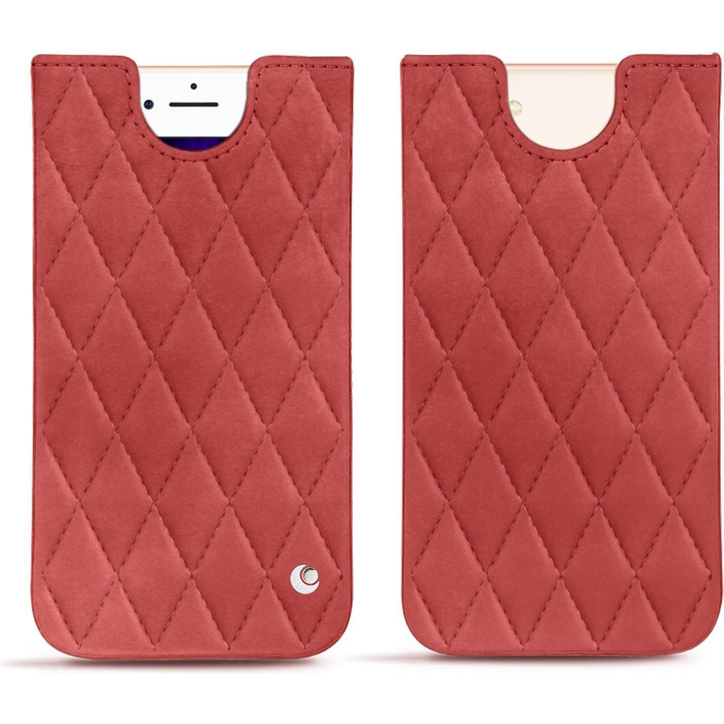 Noreve Lederschutzhülle (Apple iPhone 8), Smartphone Hülle, Rot