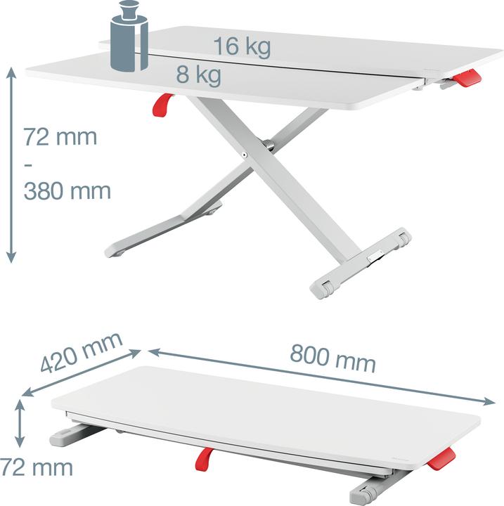 Image du produit Leitz Convertisseur de bureau Ergo Cosy avec plateau