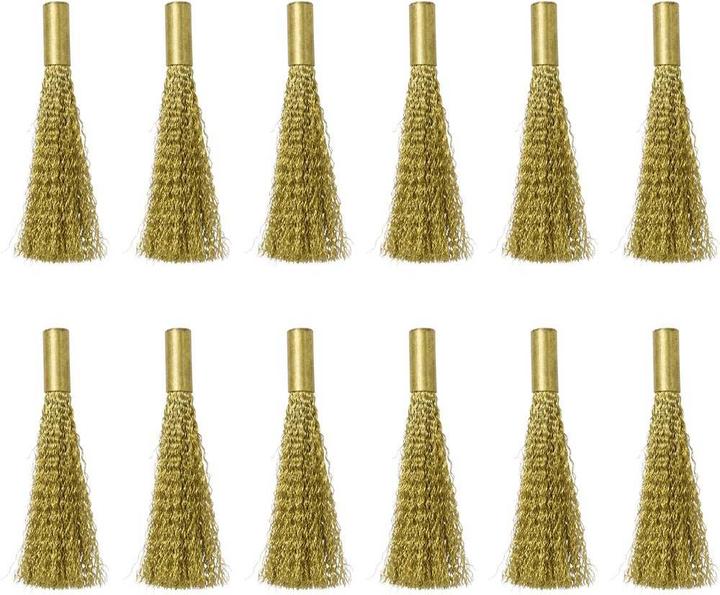 Produktbild Toolcraft Ersatzpinsel für Glasfaser-Radierer 12er-Pack (Messingdraht) 4 mm