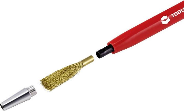 Produktbild Toolcraft Ersatzpinsel für Glasfaser-Radierer 12er-Pack (Messingdraht) 4 mm
