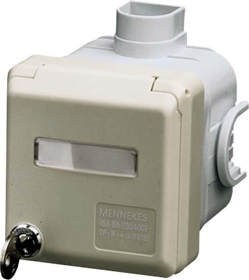 Actual product image Mennekes MEN 4190 Cepex socket outlet UP lockable 400V 32A 5p 6h
