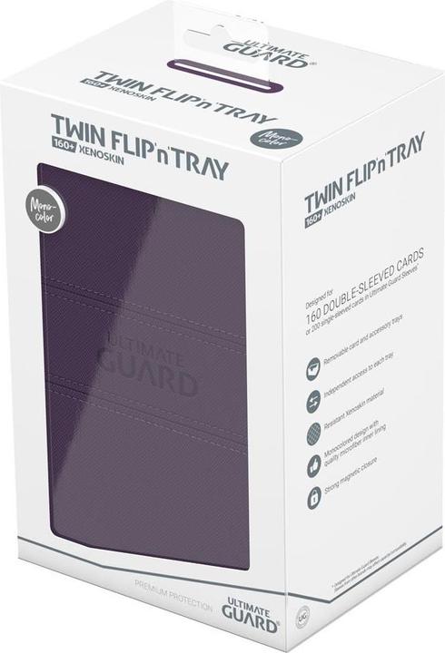 Produktbild Ultimate Guard Twin Flip'n'Tray 160+ XenoSkin Monocolor Violet