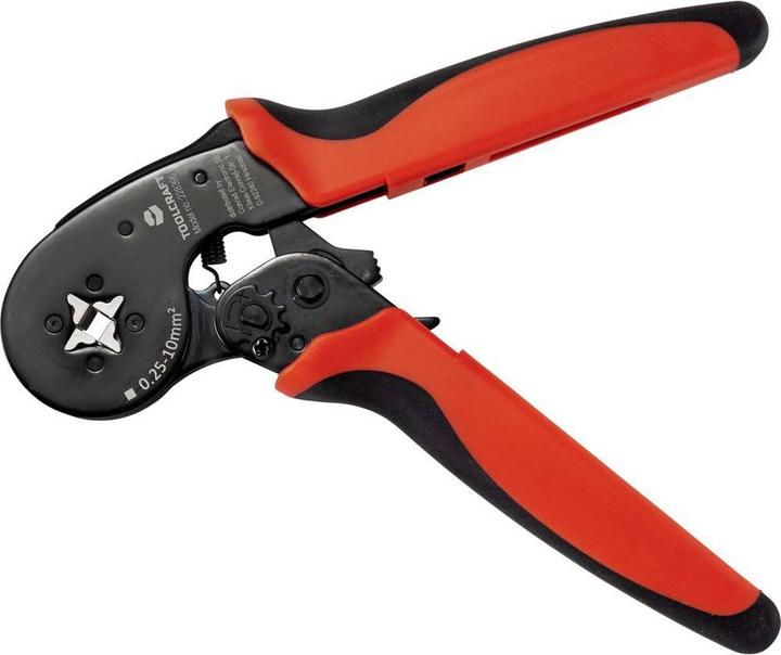 Actual product image Toolcraft Self-adjusting crimping pliers for wire ferrules (190 mm)