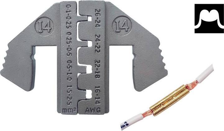 Image du produit Toolcraft Plage de sertissage des fiches plates : 0,1 à 2,5 mm². (34.10 mm)