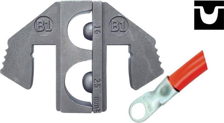 Toolcraft Unisolierte Kabelschuhe Quetschbereich: 16 bis 25 mm² (34 mm)
