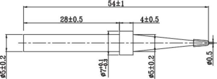 Actual product image Toolcraft Spare soldering tip (Soldering tip)