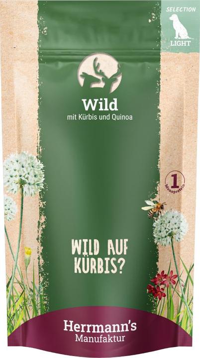 Produktbild Herrmanns Nassfutter Leicht Wild mit Kürbis und Quinoa (Senior, Adult, Junior, Welpe + Kitten, 1 Stk., 150 g)