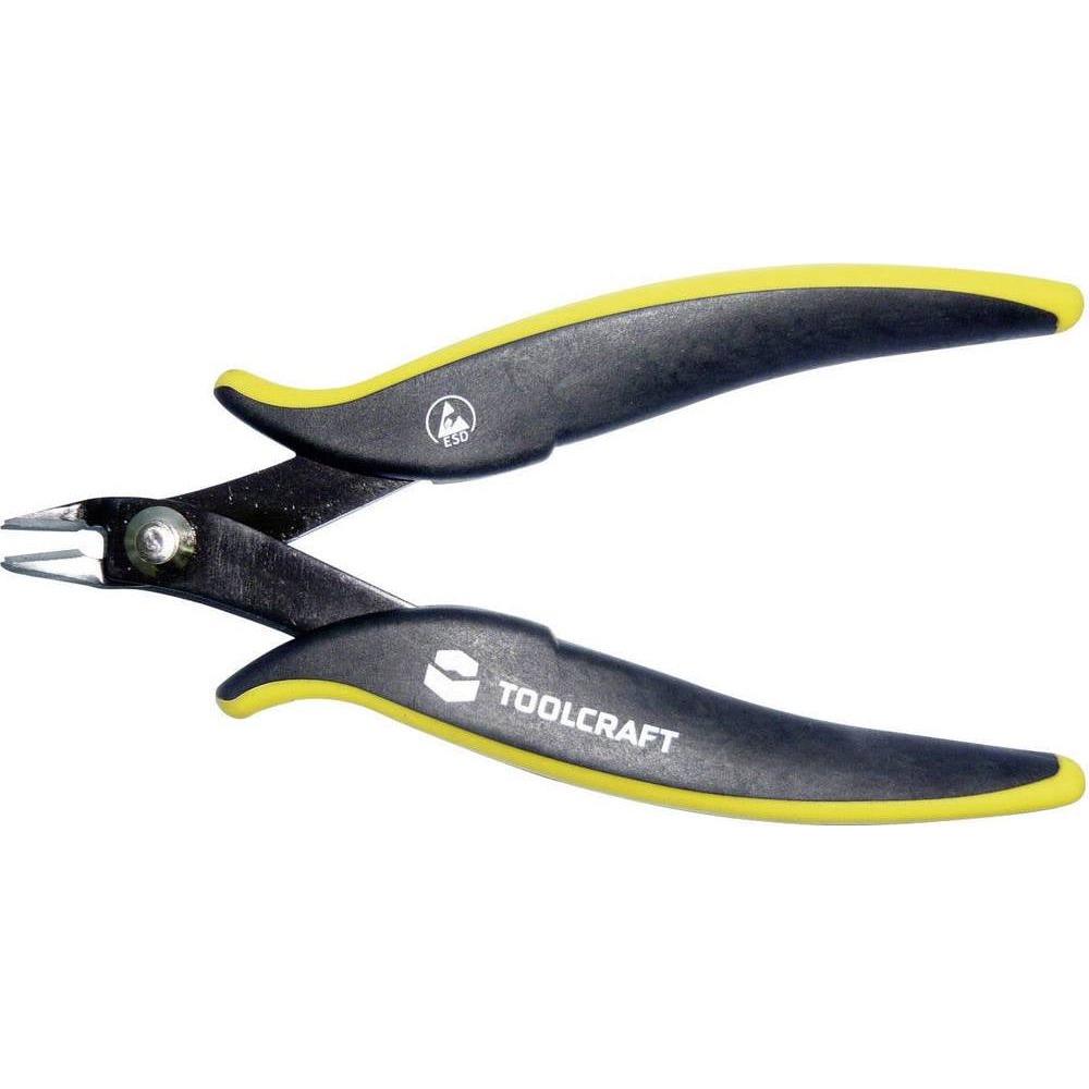 Toolcraft, Bolzenschneider + Seitenschneider, ESD-Elektronik-Printzange (128 mm)
