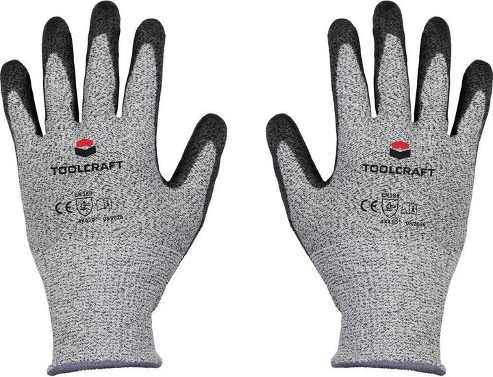 Toolcraft Gant de protection anti-coupures niveau D avec revêtement PU taille 11 (11)
