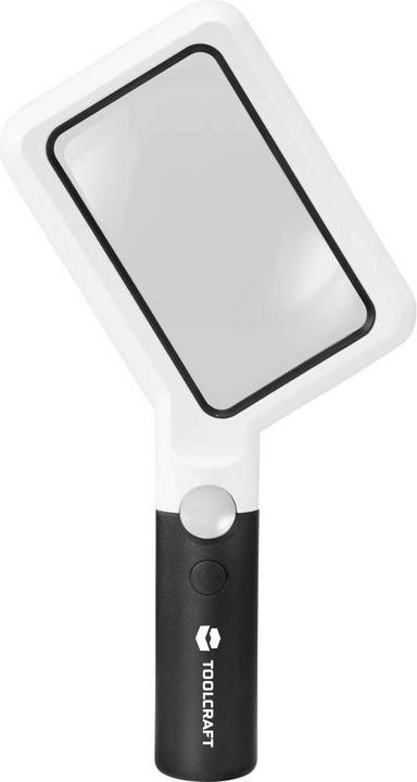 Actual product image Toolcraft Square LED Hand Magnifier