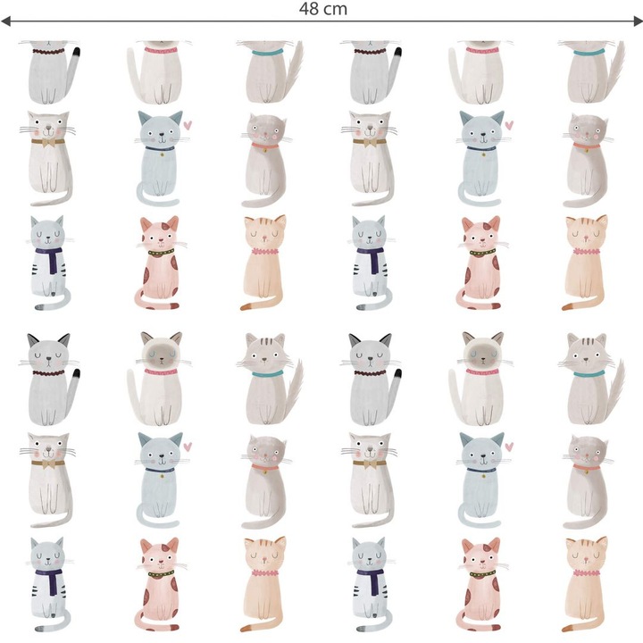 Produktbild Trenddeko Loske - Cat Family (1008 x 48 cm)