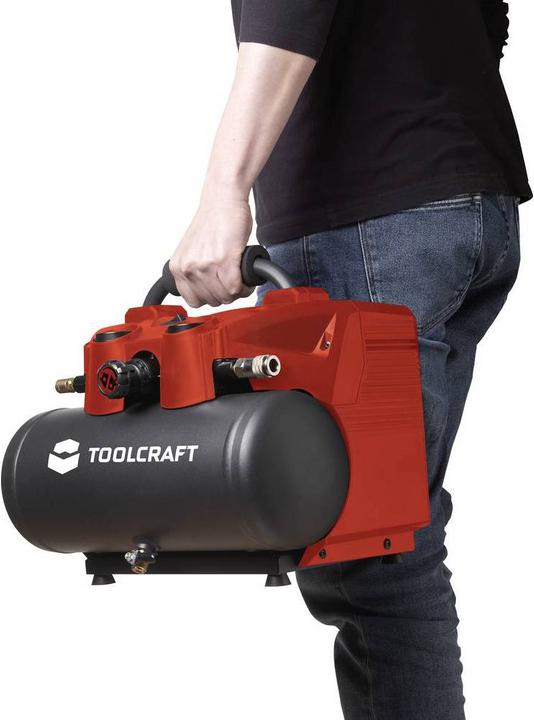 Actual product image Toolcraft Akku-Druckluft-Kompressor AP-1200 (8 bar, 6 l)