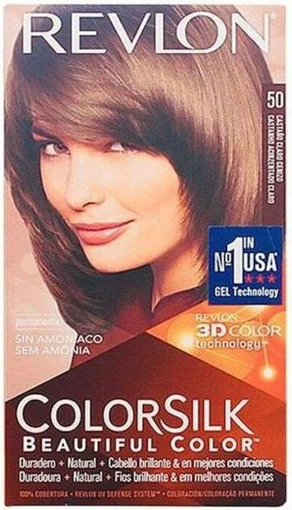 Actual product image Revlon Professional Colorsilk Beautiful Color 50 Brown Hair Coloring (Light Ash Brown)
