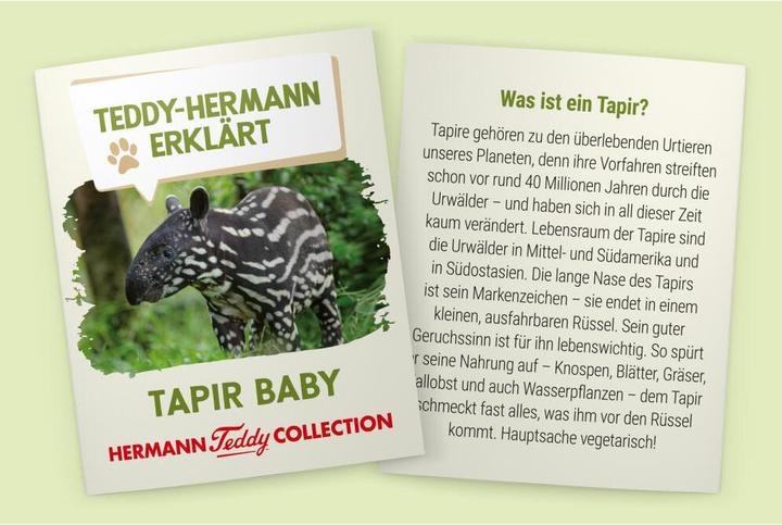 Produktbild Teddy Hermann Tapir Baby 24cm (13 cm)