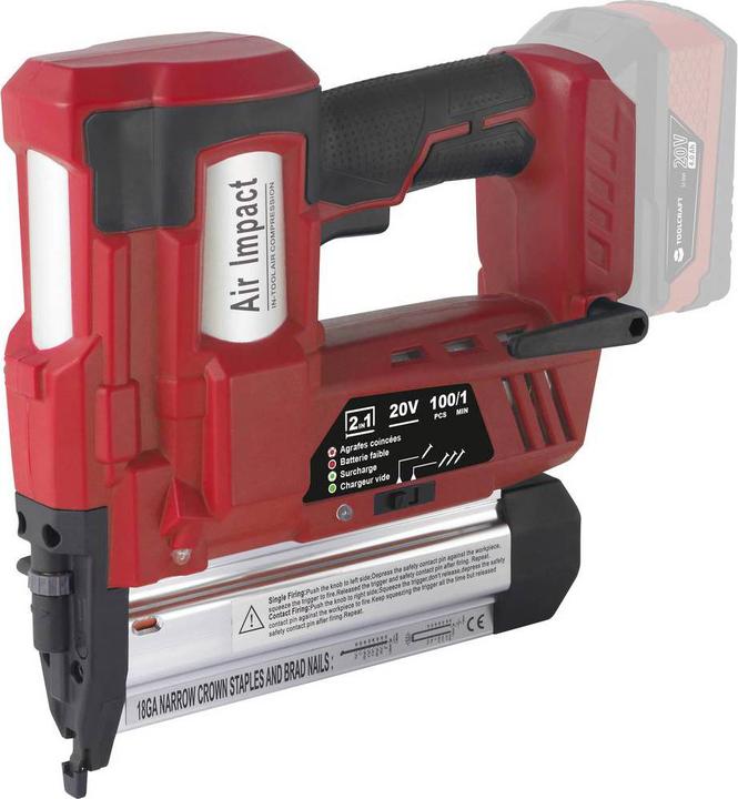 Actual product image Toolcraft Cordless nail gun