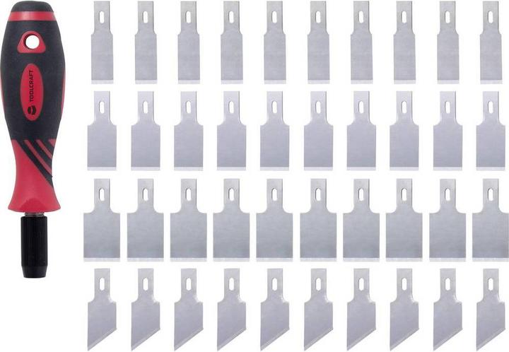 Actual product image Toolcraft 41pcs. scraper set 12mm, 16mm, 20mm aluminium