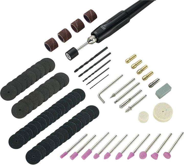 Produktbild Basetech Mini-Bohrmaschinen-Set (Multifunktionswerkzeug)