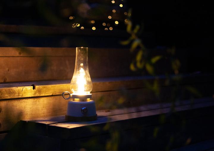 Actual product image Mactronic 250lm Rechargeable Camping Lantern with Flame Effect Enviro