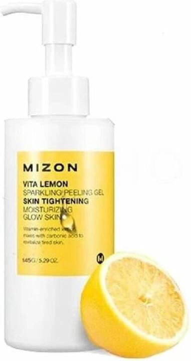 Produktbild Mizon Vita Lemon Sparkling Peeling Gel Moistruzing & Glow Skin Sparkling Face Scrub Lemon 145g (Reinigungspeeling)