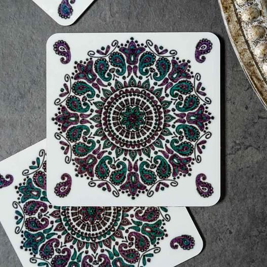 Actual product image Cricut Coaster Infusible Ink Coaster, 4 pieces
