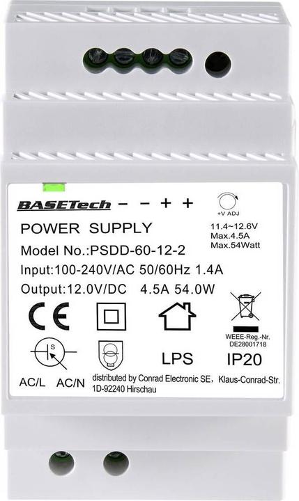 Produktbild Basetech DIN Rail Netzteil
