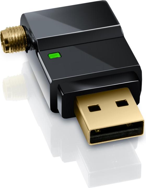 Image du produit CSL Adaptateur WLAN USB Clé WiFi 300 Mbit/s avec antenne 802.11n/b/g, SMA, longue portée, Windows 11 (USB 2.0)
