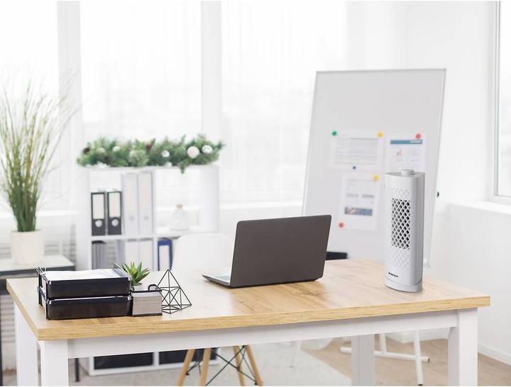 Productafbeelding Basetech Tafelventilator 33 cm Mini-torenventilator, 25 W, wit (58 dB)