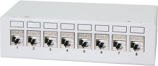 Image du produit LogiLink Patch Panel 8 Port mit 8 Cat.6A Keystone Modulen