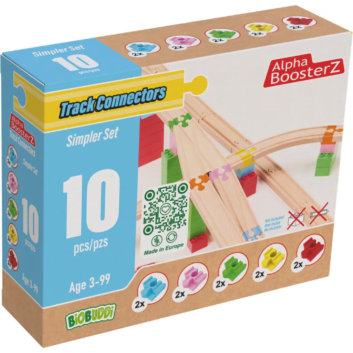 Alpha BoosterZ TrackConnectors - Simpler Set ( Bio-Einfache-Schienen- & Steine-Verbinder)