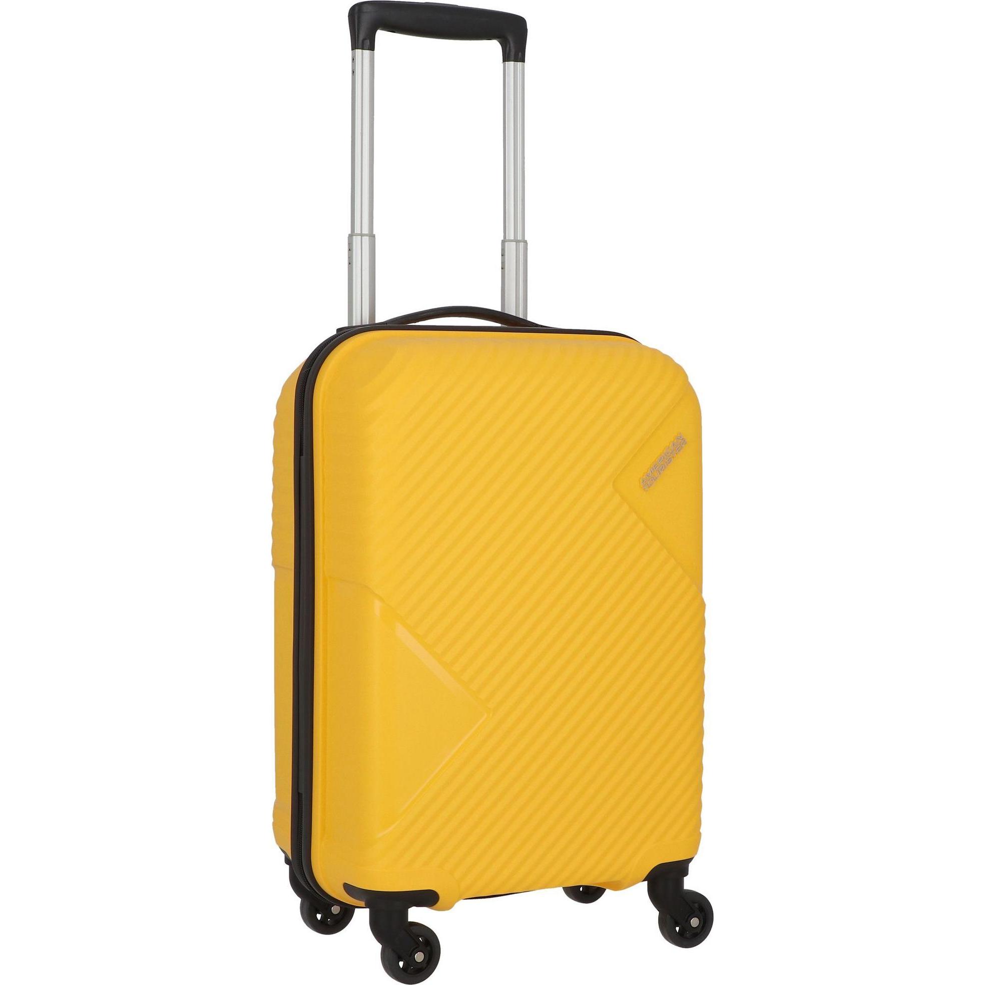 American Tourister, Koffer, At Zakk 4 Rollen Trolley 55 cm, Gelb, (32 l, Handgepäck (bis 50l))