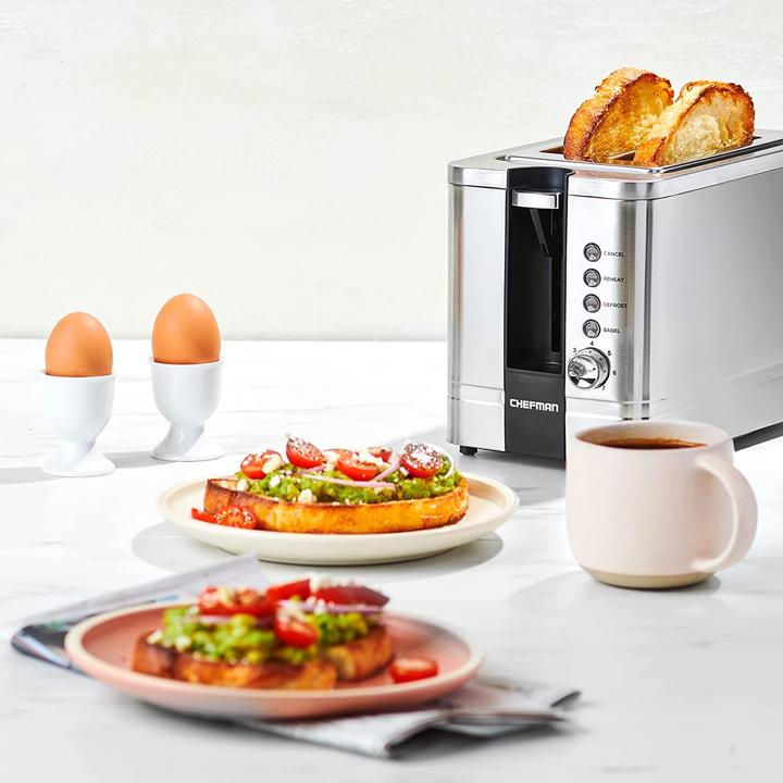 Actual product image Chefman Stainless steel toaster